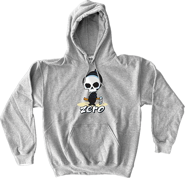 Zero - Lil Reaper Hd/swt S-heather Grey - Skateboard Sweatshirt