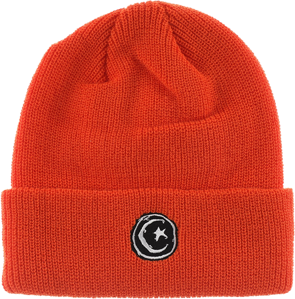 Foundation - Star & Moon Beanie Orange - Skateboard Beanie