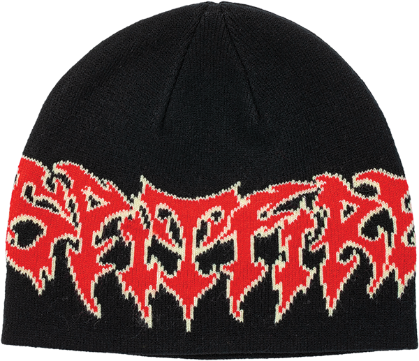 Spitfire - Demon Script Skully Beanie Black/red/cream - Skateboard Beanie