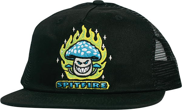Spitfire - Mushroom Bighead Hat Adj-blk/blu/grn - Skateboard Hat