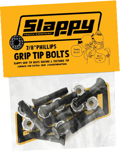 Slappy - Grip-tip Phillips Bolts Set 7/8" Black