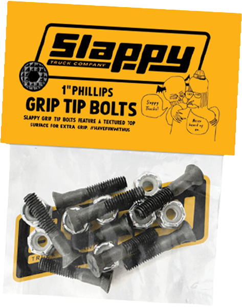 Slappy - Grip-tip Phillips Bolts Set 1" Black