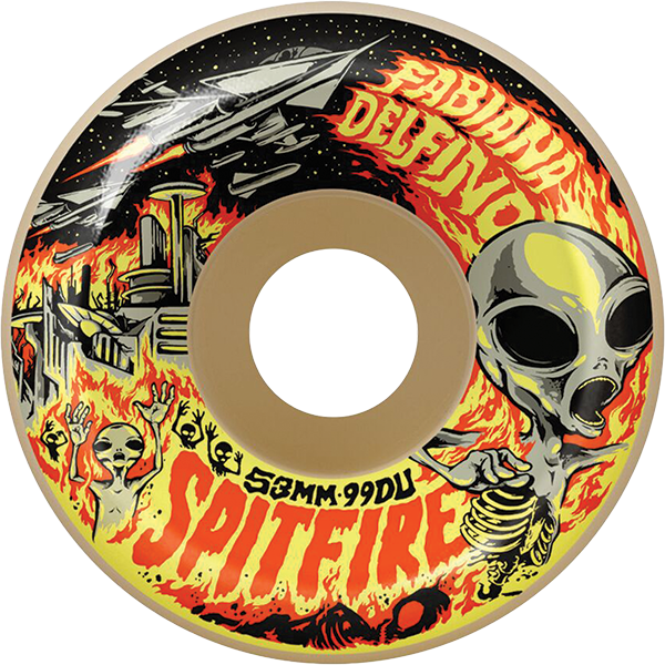 Spitfire - Delfino Invasion F499 Con-full 53mm Nat - Skateboard Wheels (Set Of Four)
