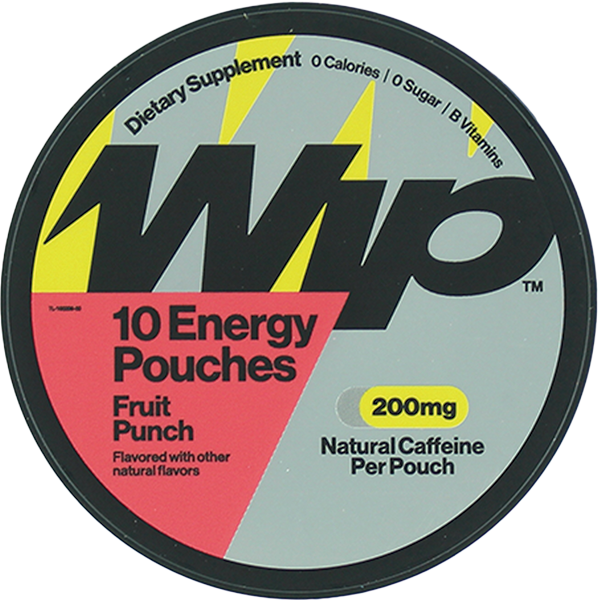 WIP - Caffeine Energy 10/pouch Can 200mg Fruit Punch