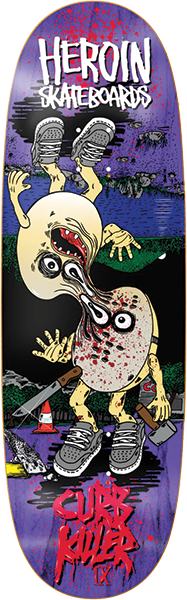 Heroin - Curb Killer 9 Merged Deck-10x32.6 - Skateboard Deck