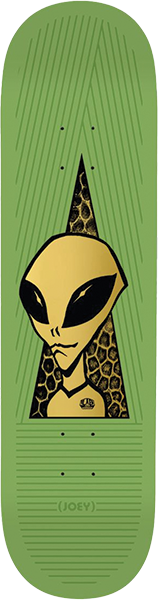 Alien Workshop - Guevara Visitor Gold Deck-8.25 Green - Skateboard Deck
