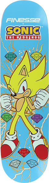 Finesse - Sega Super Sonic Deck-8.12 - Skateboard Deck