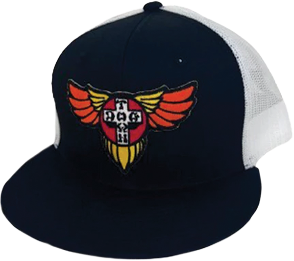 Dogtown - Wings Patch Og 70s Mesh Hat Adj-navy/navy - Skateboard Hat