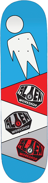 Alien Workshop - Logo Repeater Deck-8.12 Blue - Skateboard Deck