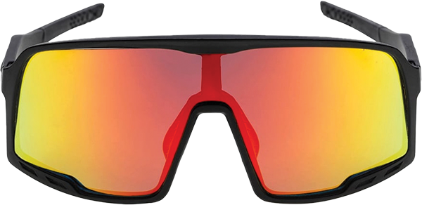 CHPO - Henrik Sunglasses Black/red Mirror