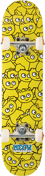 Meow - Sticker Pile Complete-6.75 Cmyk Yellow - Complete Skateboard