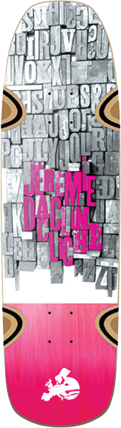 Cliche - Gutenberg Daclin Deck-8.5 White/pink - Skateboard Deck