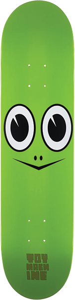 Toy Machine - Turtle Face Mini Deck-7.38 Green - Skateboard Deck