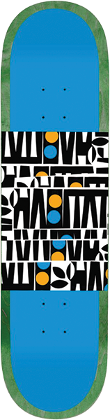 Habitat - Artisan Apex Stacked Deck-8.12 Blue - Skateboard Deck