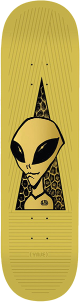 Alien Workshop - Popson Visitor Gold Deck-8.75 Yellow - Skateboard Deck