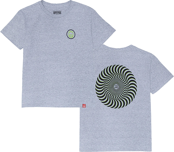 Spitfire - Classic Swirl Overlay Yth Ss S-gry/grn