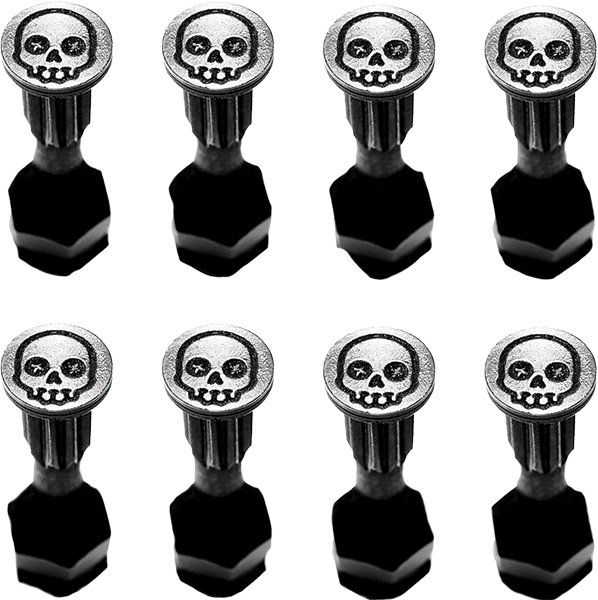 Screw City - City Hardware Set 7/8" Skull Black