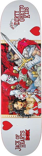 Dgk - Curtin Jack Of Hearts Deck-8.5 - Skateboard Deck