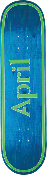 April - Og Logo Deck-8.5 Blu/grn - Skateboard Deck