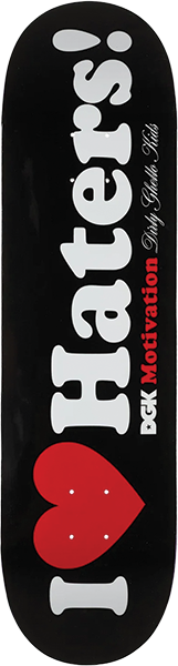 Dgk - Haters Deck-8.38 Black - Skateboard Deck