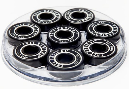 Free Radical Ceramic Black Bearings Single Set - Skateboard Bearings