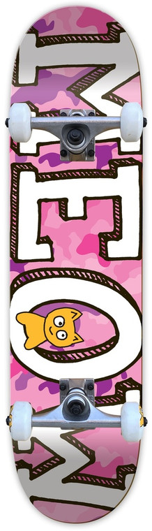 Meow Logo Camo Pink Complete 7.50 - Complete Skateboard