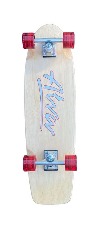 Alva 1978 Og Logo Blue/silver Shaped Complete 8.5 X 30.0 - Complete Skateboard