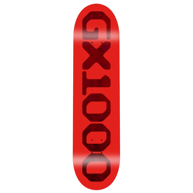 Gx1000 Team Og Logo Red Deck 8.75 - Skateboard Deck