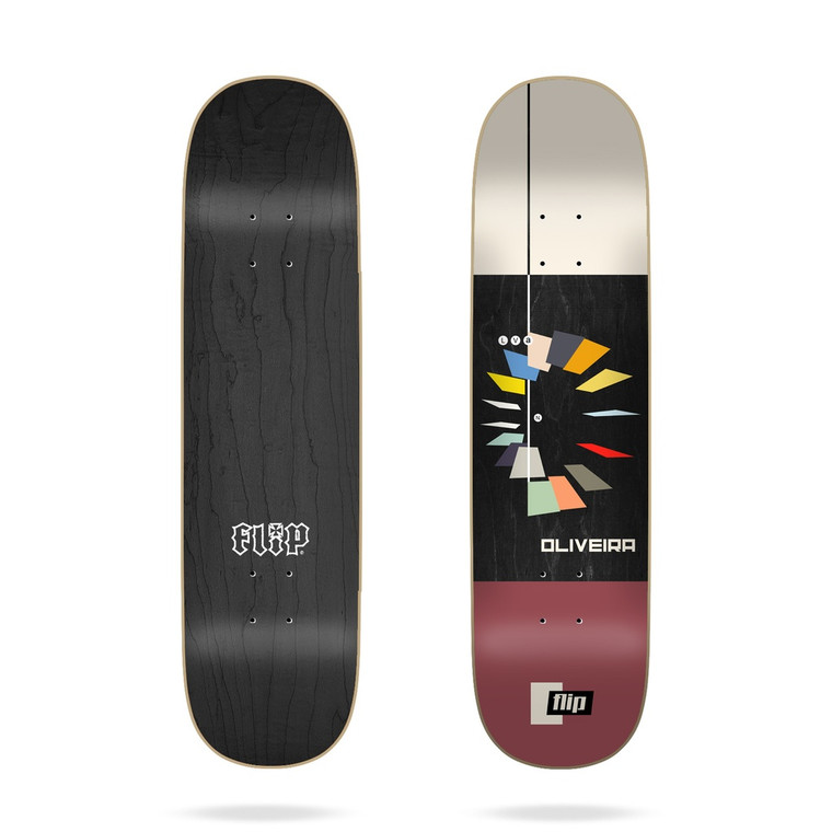 Flip Oliveira Stenograph Deck 8.125 - Skateboard Deck
