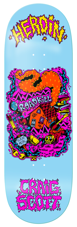 Heroin Craig Questions Scrap Metal Deck 10.0 - Skateboard Deck