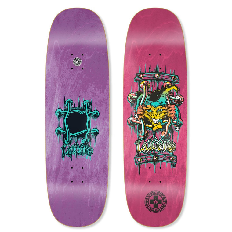 Black Label Lucero X2 Tugboat Shaped Deck 9.5 - Skateboard Deck