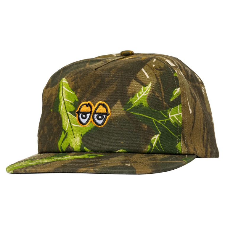 Krooked Eyes Camo Snapback Hat Tree Camo - Skateboard Hat