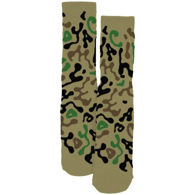 Toy Machine Camo Socks Khaki - Skateboard Socks