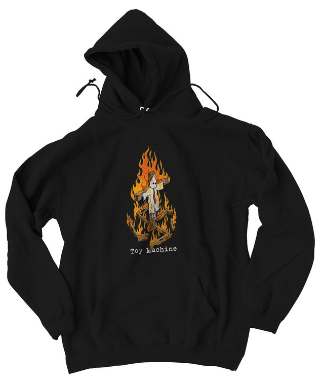 Toy Machine Charred Cross Black Hd/swt L - Skateboard Sweatshirt