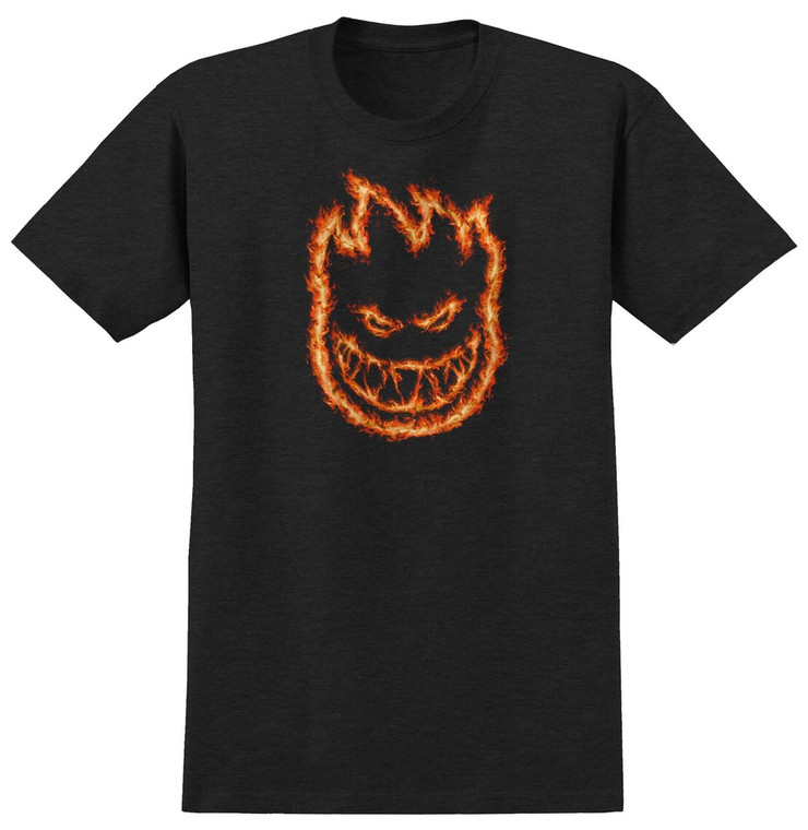 Spitfire Charred Remains Dark Charcoal Ss M - Skateboard Tshirt