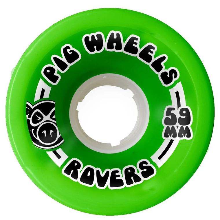 Pig Rovers Green 59mm 85a (set Of 4) - Skateboard Wheels