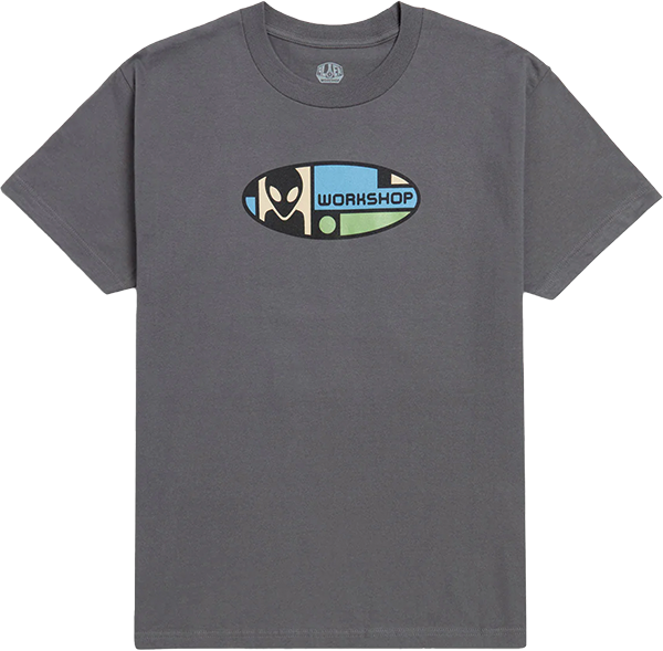 Alien Workshop - Alien Oval Ss S-grey - Skateboard Tshirt