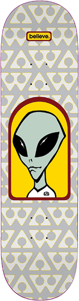 Alien Workshop - Believe Deck-8.62 Grey - Skateboard Deck