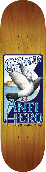 Antihero - Chapman Homers Deck-8.32 Yellow - Skateboard Deck