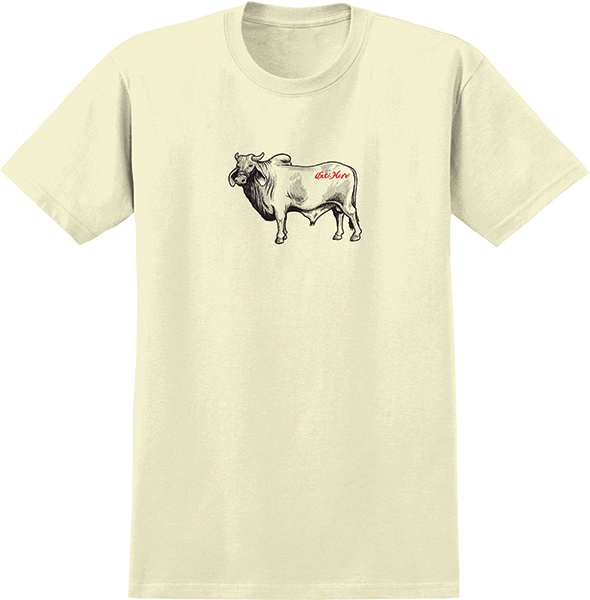 Antihero - Cow Ss L-heather Cream - Skateboard Tshirt