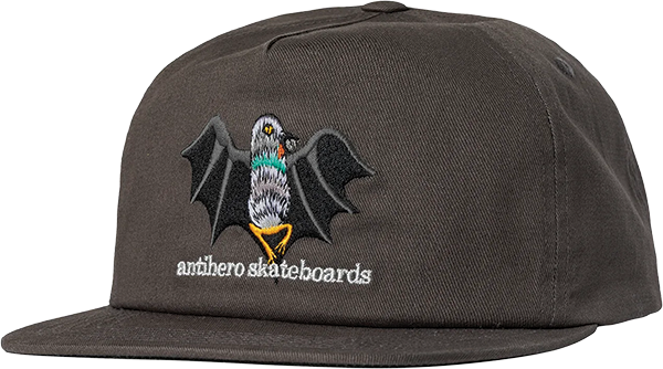 Antihero - Vampigeon Hat Adj-charcoal - Skateboard Hat