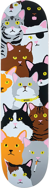 Enjoi - Cat Collage Deck-8.0 R7 - Skateboard Deck