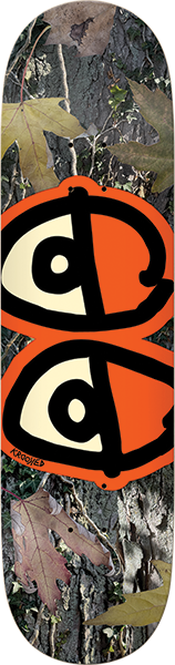 Krooked - Eyes Camo Deck-8.25 Orange - Skateboard Deck