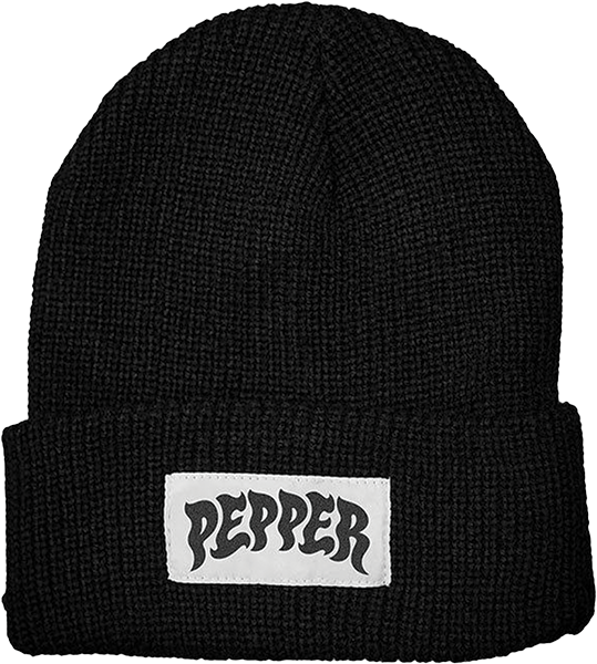 Pepper - Logo Beanie Black - Skateboard Beanie