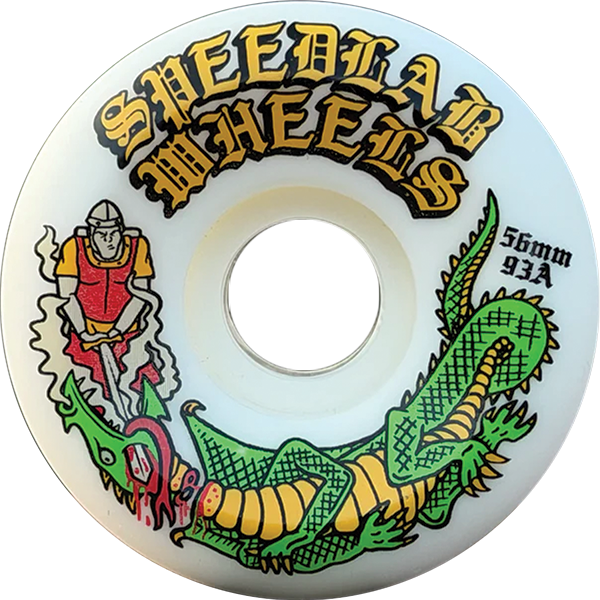 Speedlab - Slayers 56mm 93a White - Skateboard Wheels (Set Of Four)