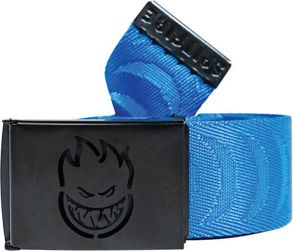 Spitfire - Bighead Cut Out Crescent Web Belt Adj-blu/blk