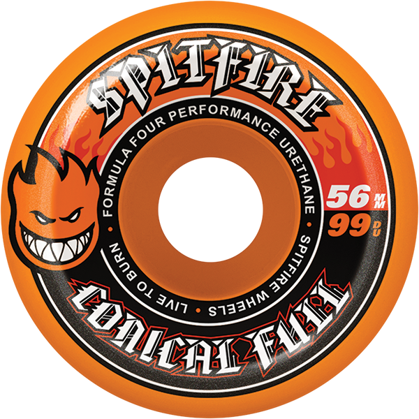 Spitfire - F4 99a Conical Full 56mm Orange - Skateboard Wheels (Set Of Four)