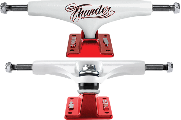 Thunder - Hollow-lt Flash 148 Wht/red - Skateboard Trucks (Pair)