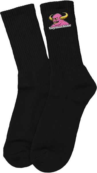 Toy Machine - Brain Monster Crew Socks Black 1pr - Skateboard Socks