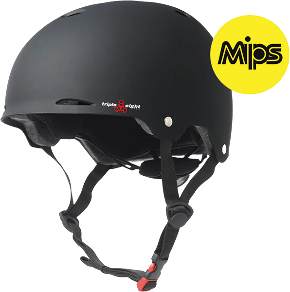 Triple 8 - Gotham Mips Dual-cert Helmet Xs/s-matte Black - Skateboard Helmet